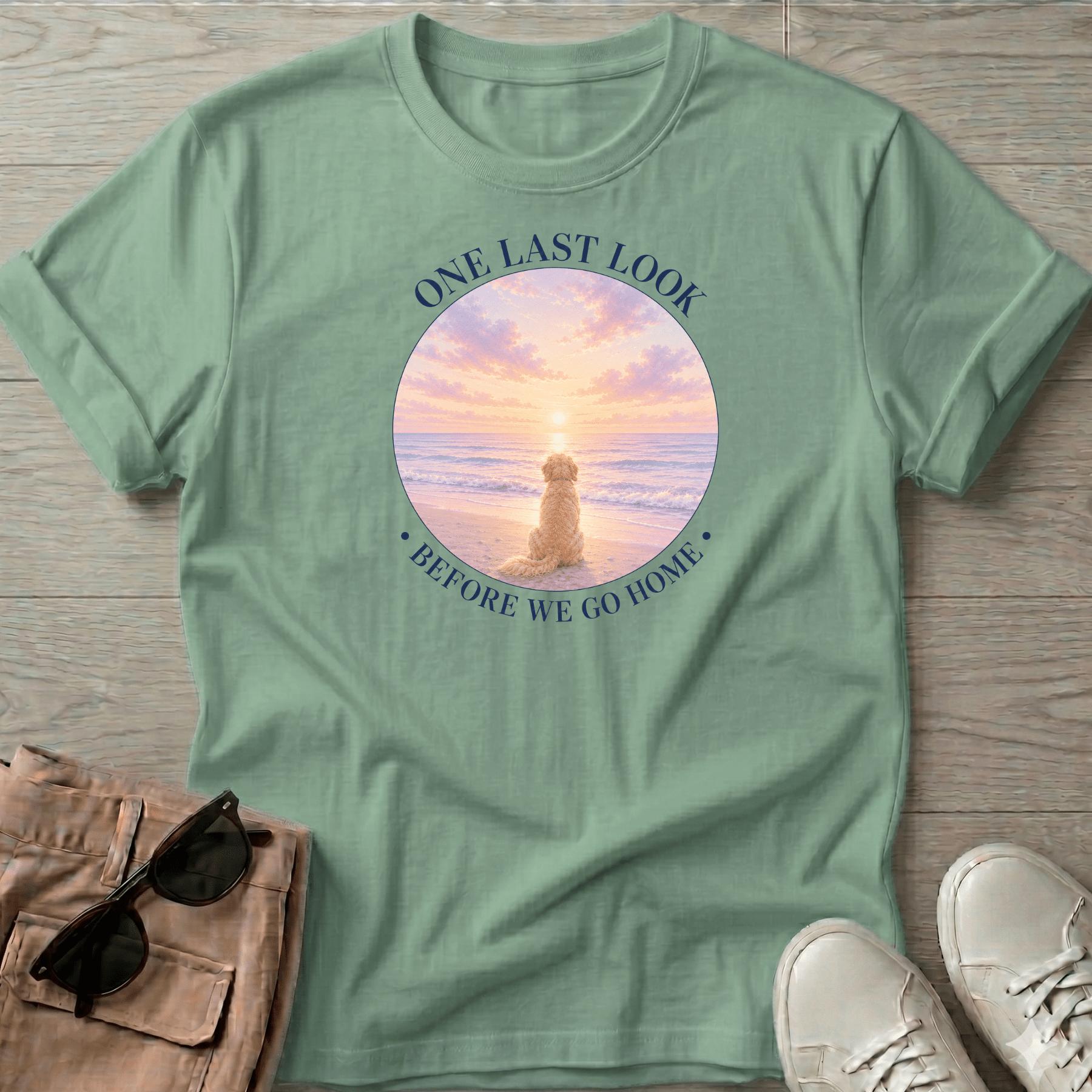 One Last Look Golden Navy T-Shirt