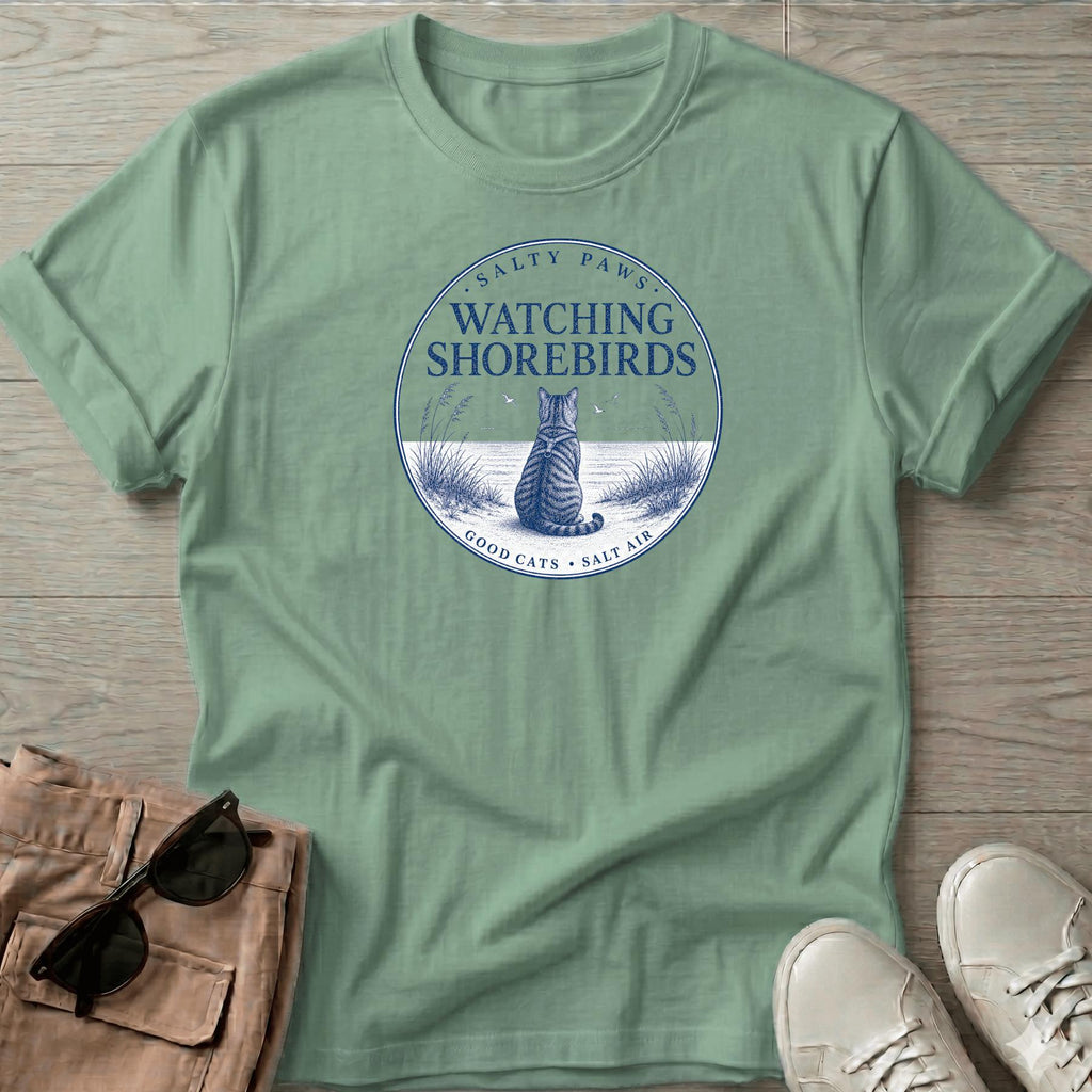 Birdwatcher Cat T-Shirt