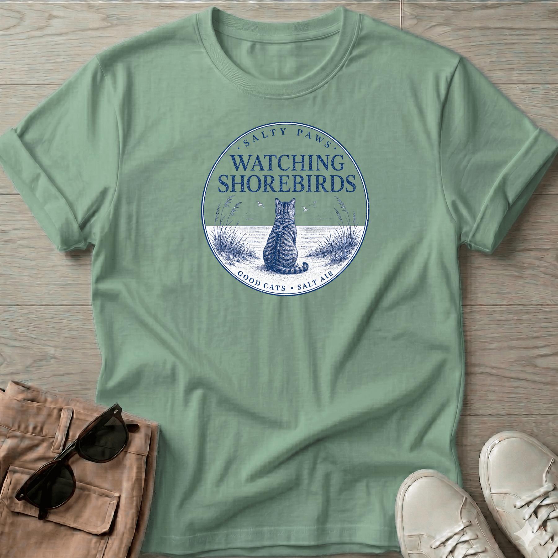 Birdwatcher Cat T-Shirt