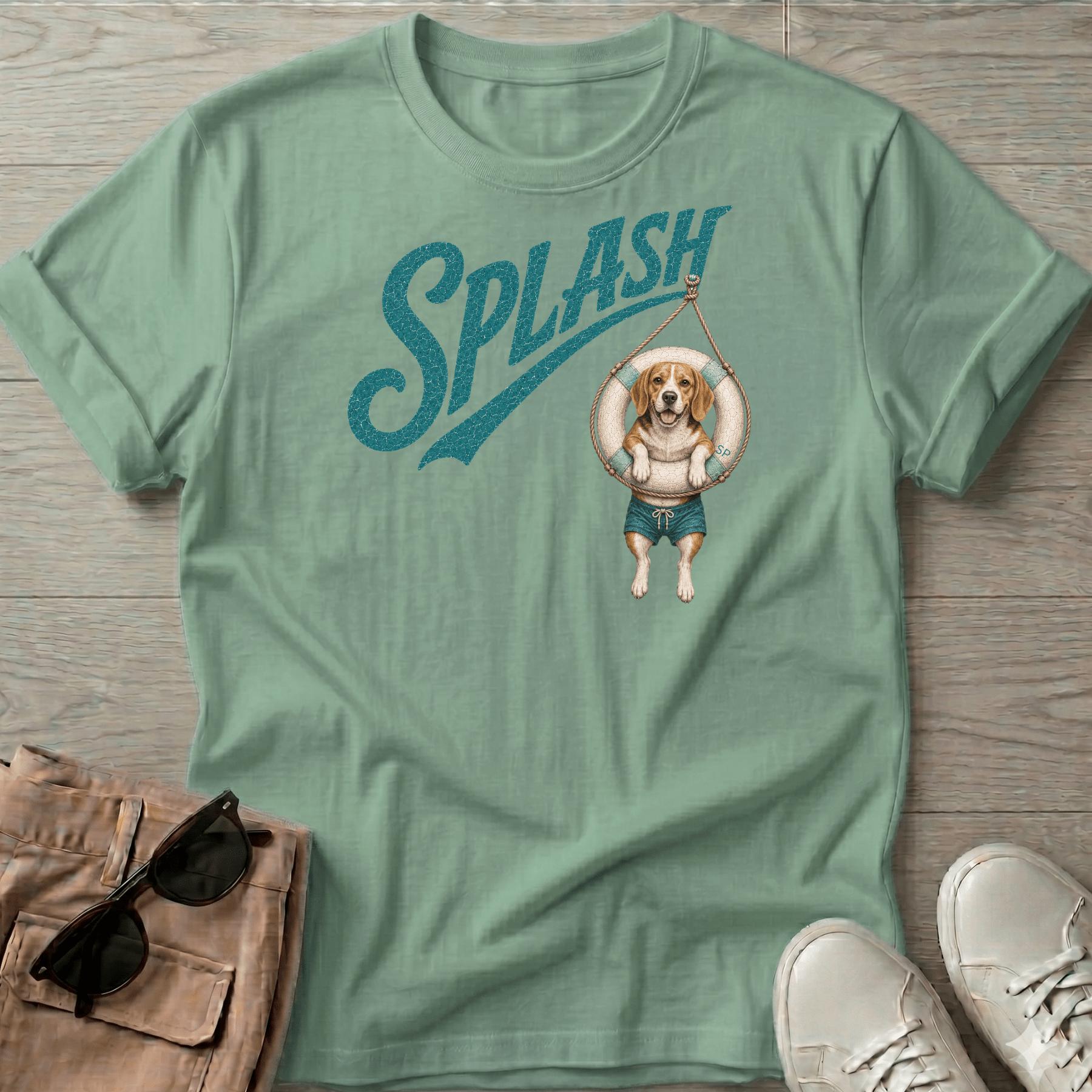 Splash Beagle Tube T-Shirt Vacation