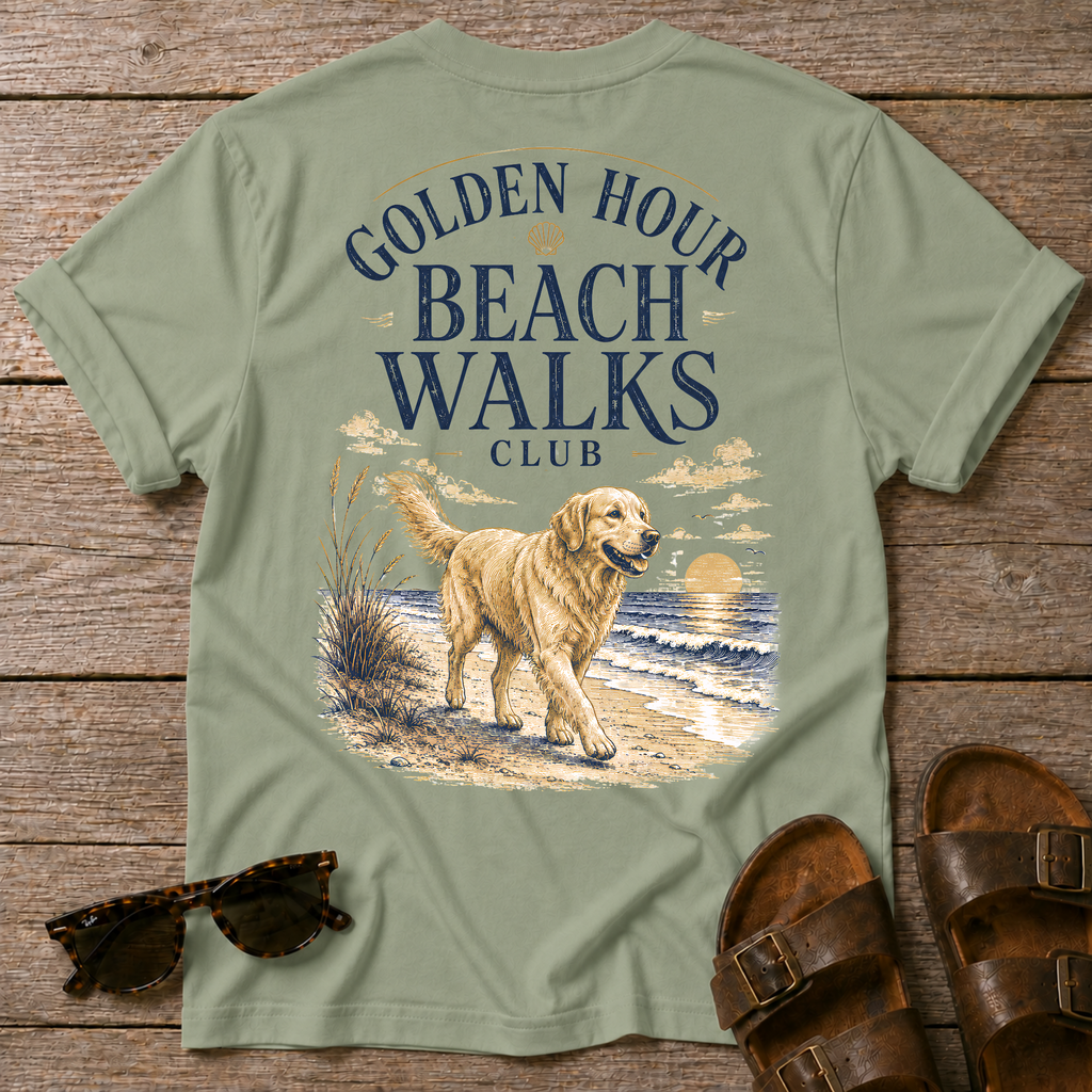 Golden Hour Beach Walks BACK DESIGN