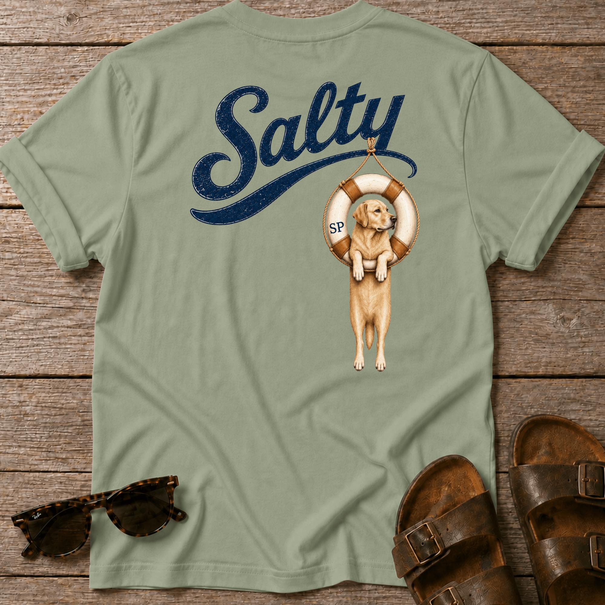 Salty Golden Retriever Tube BACK DESIGN