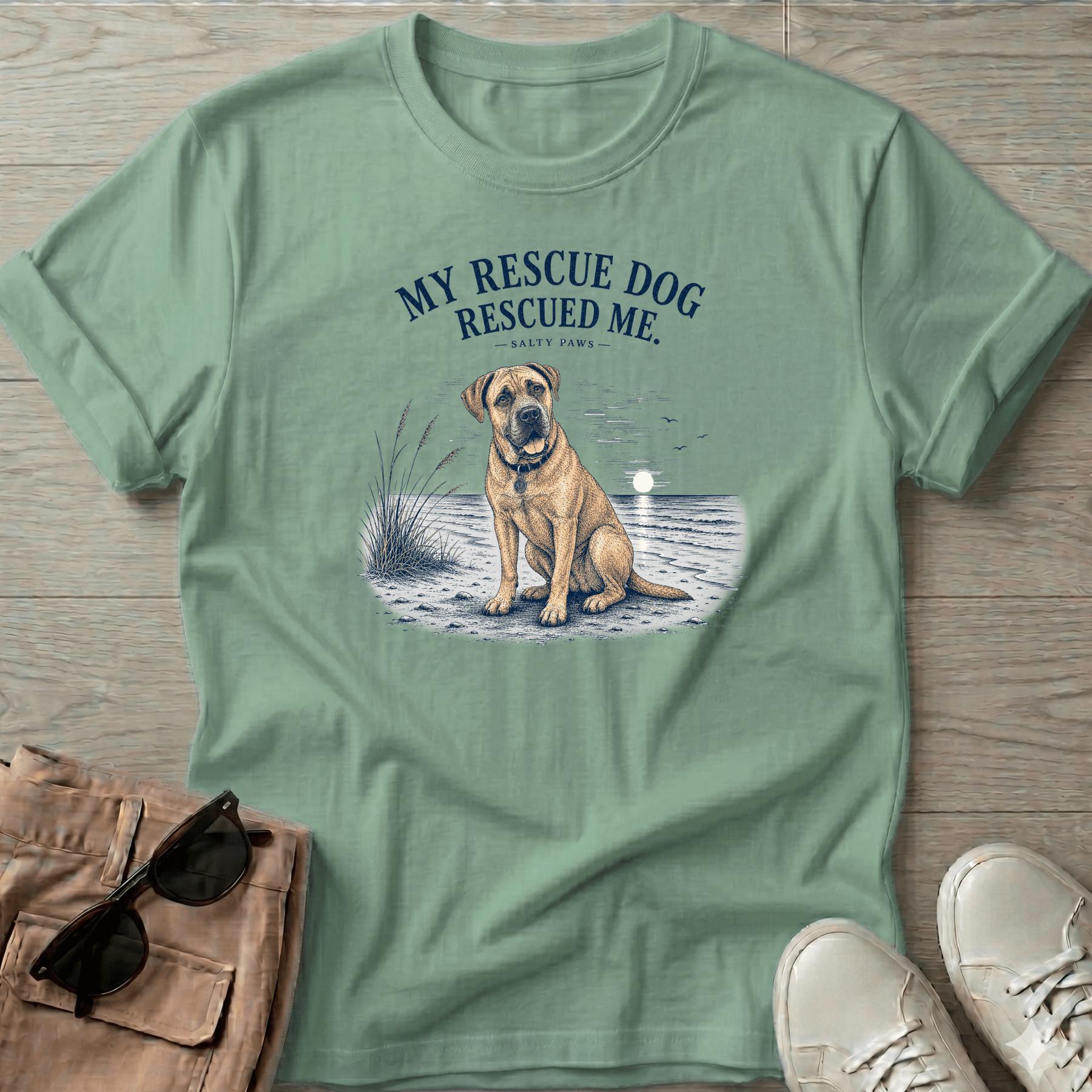 My Rescue Dog Rescued Me T-Shirt Vacation