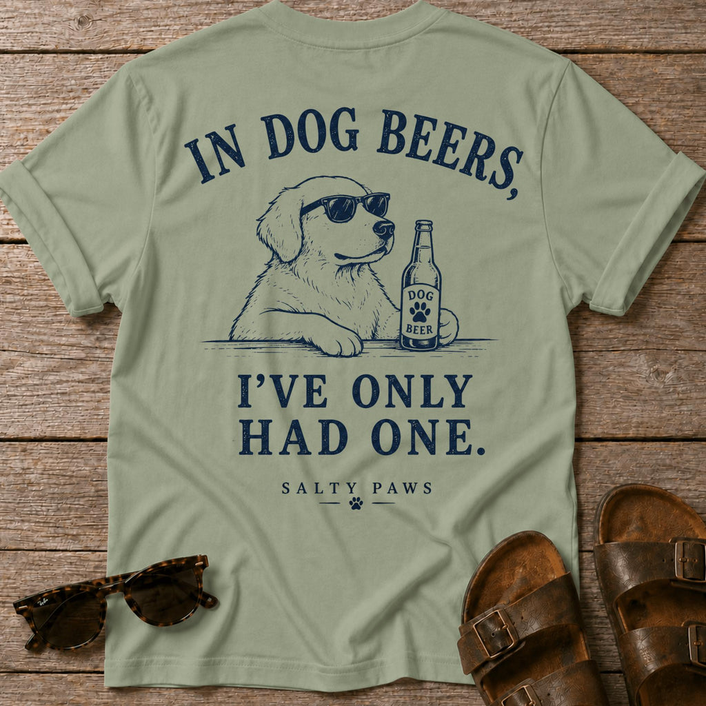 Dog Beers Only Had One BACK DESIGN