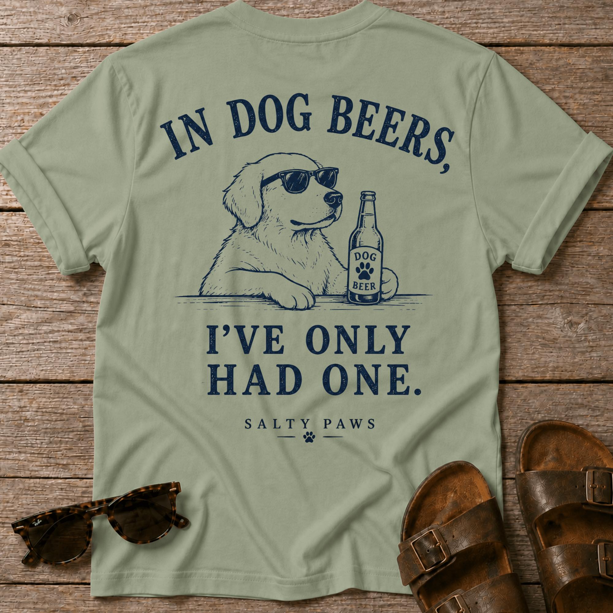 Dog Beers Only Had One BACK DESIGN