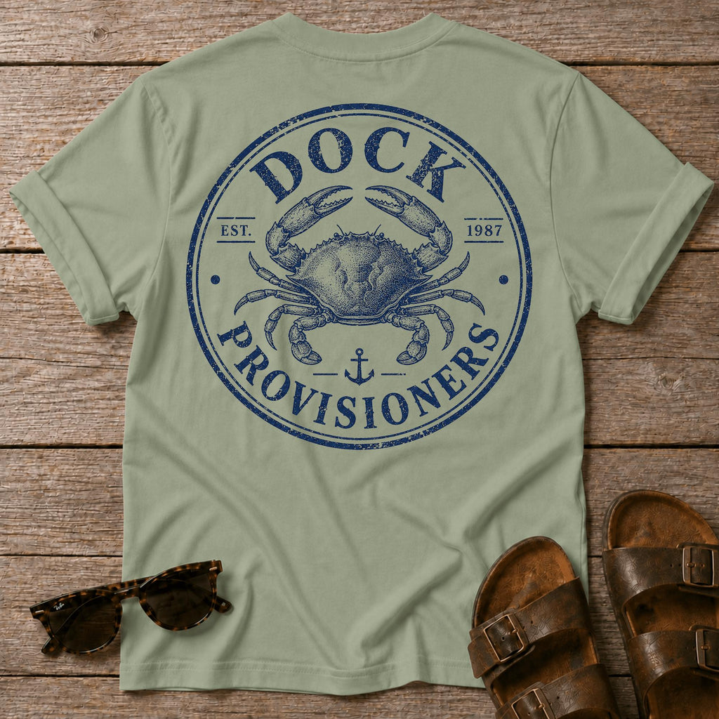 Dock Provision Crab BACK DESIGN T-Shirt