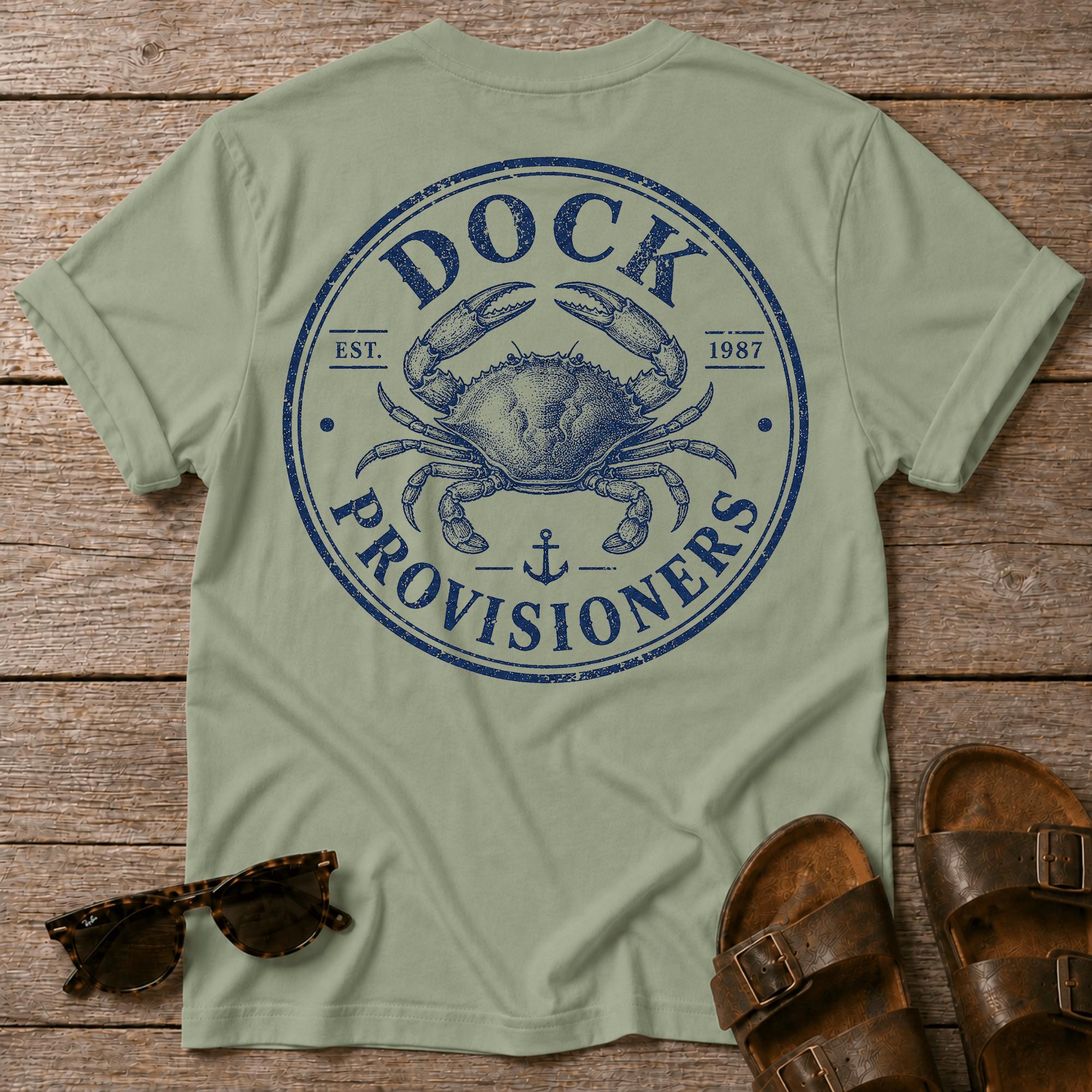 Dock Provision Crab BACK DESIGN T-Shirt