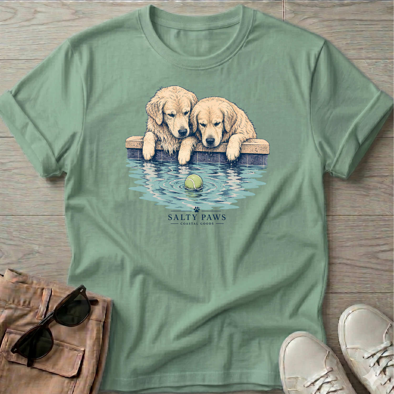Retrievers & Green Ball T-Shirt