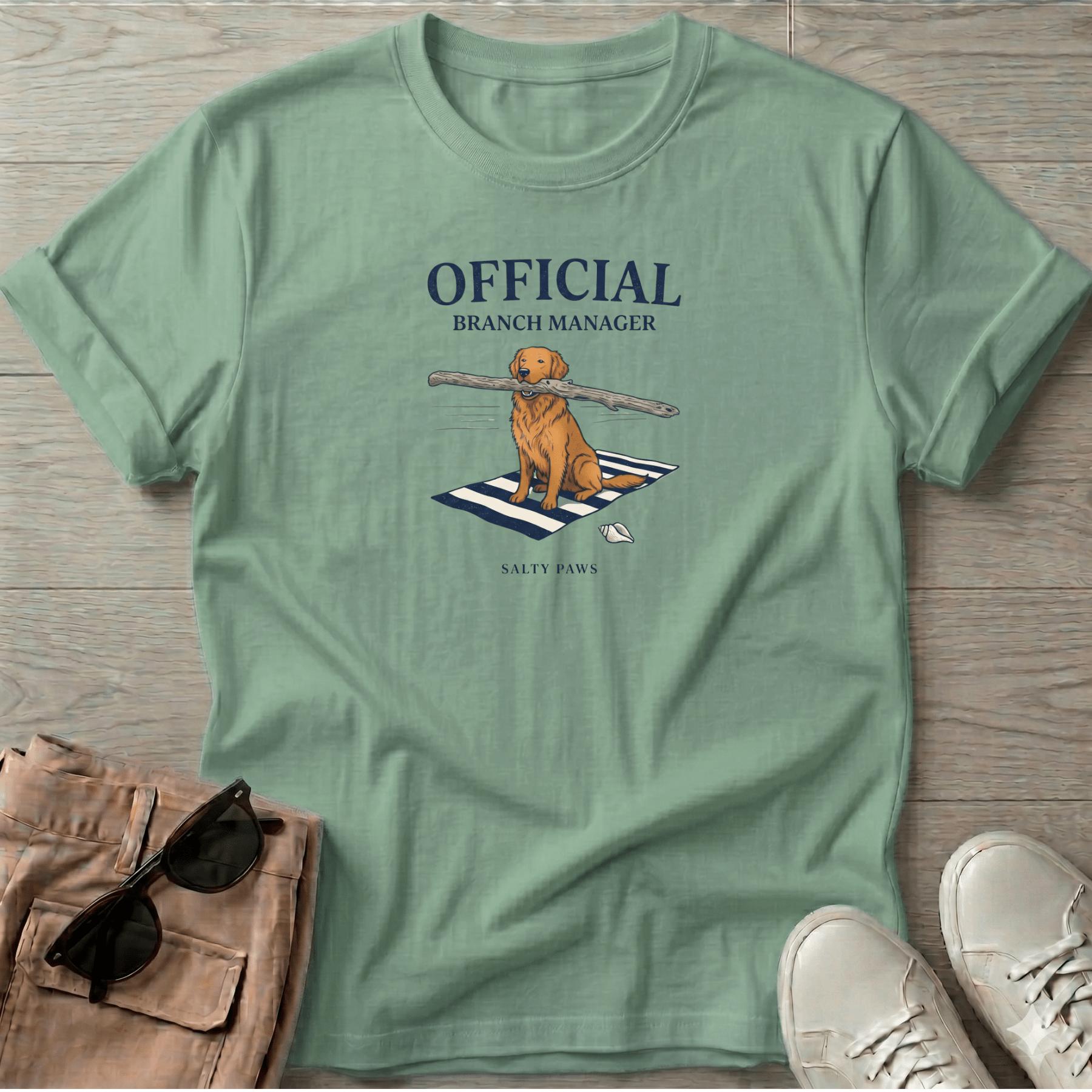 Official Branch Manager Golden Retriever T-Shirt