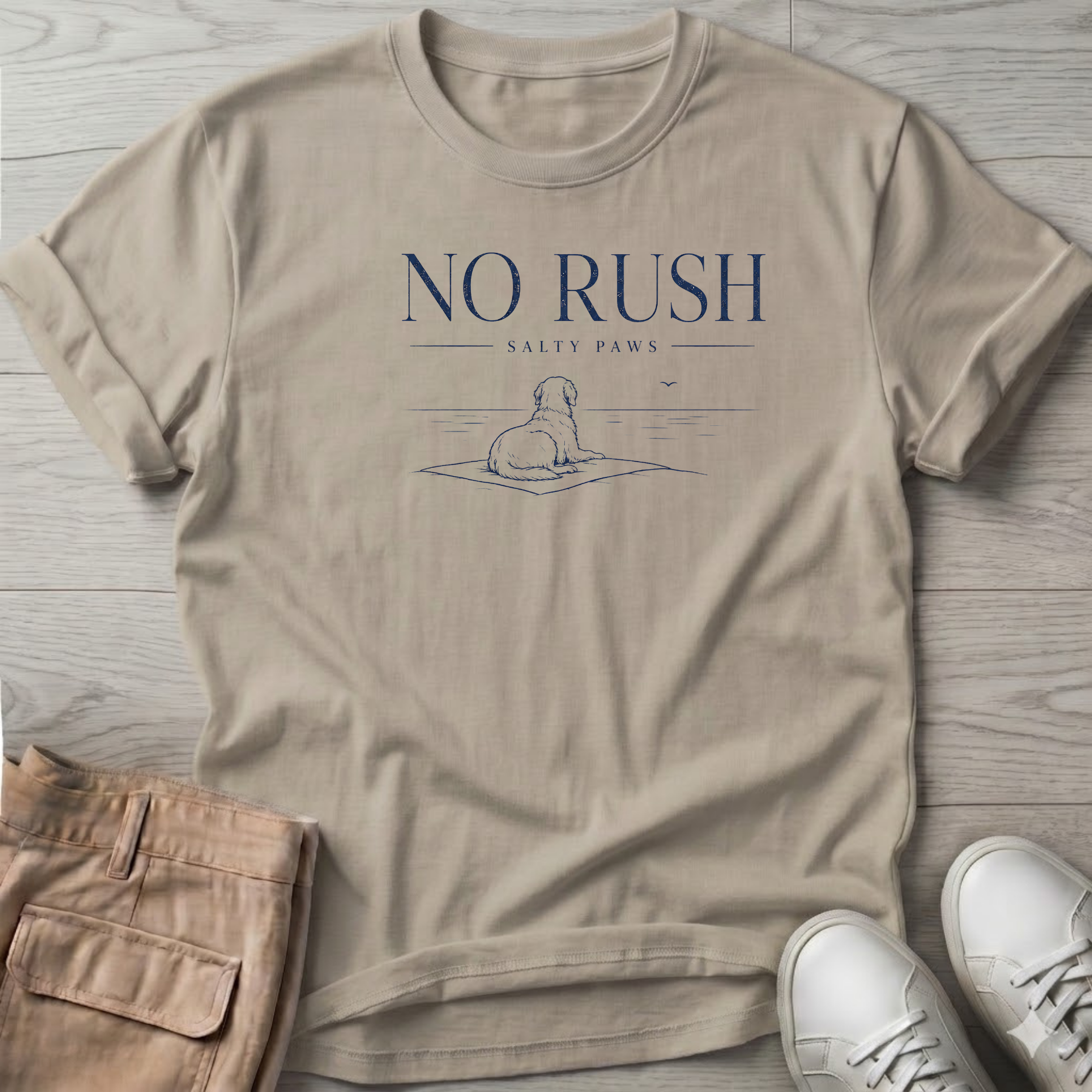 No Rush Dog T-Shirt — Art Tee
