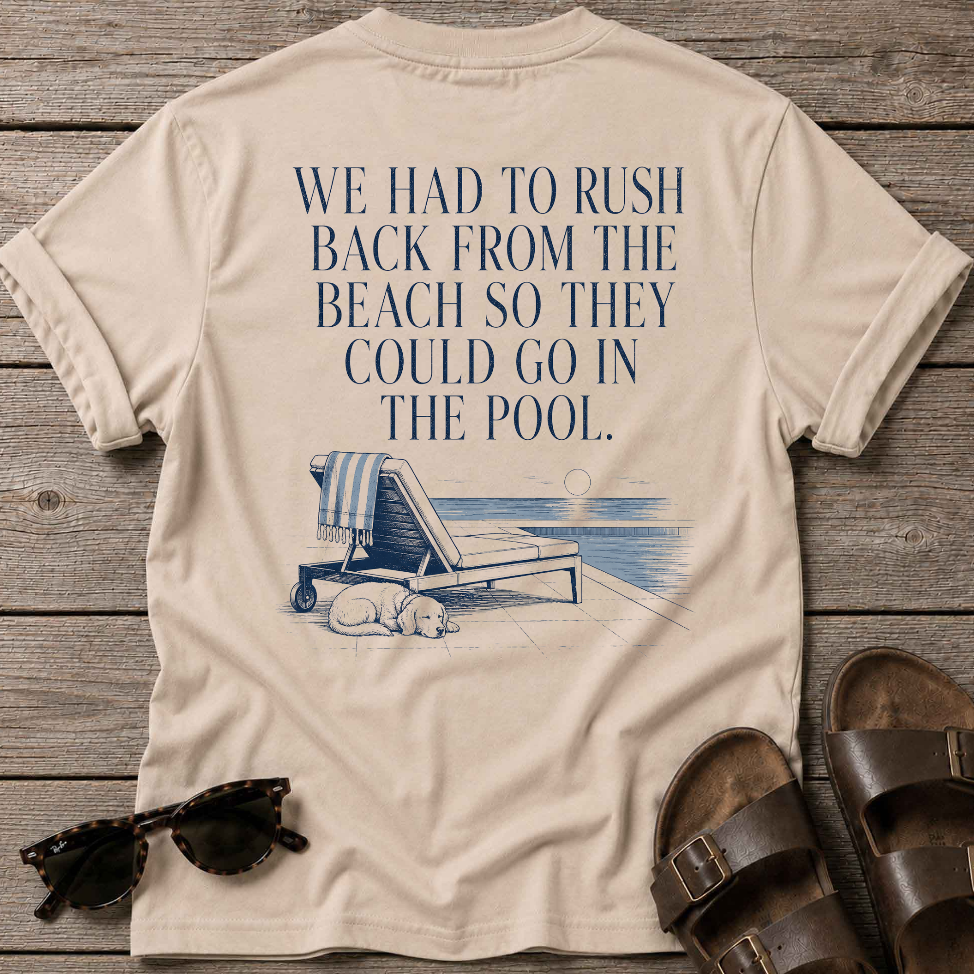 Rush back beach -> pool T-Shirt