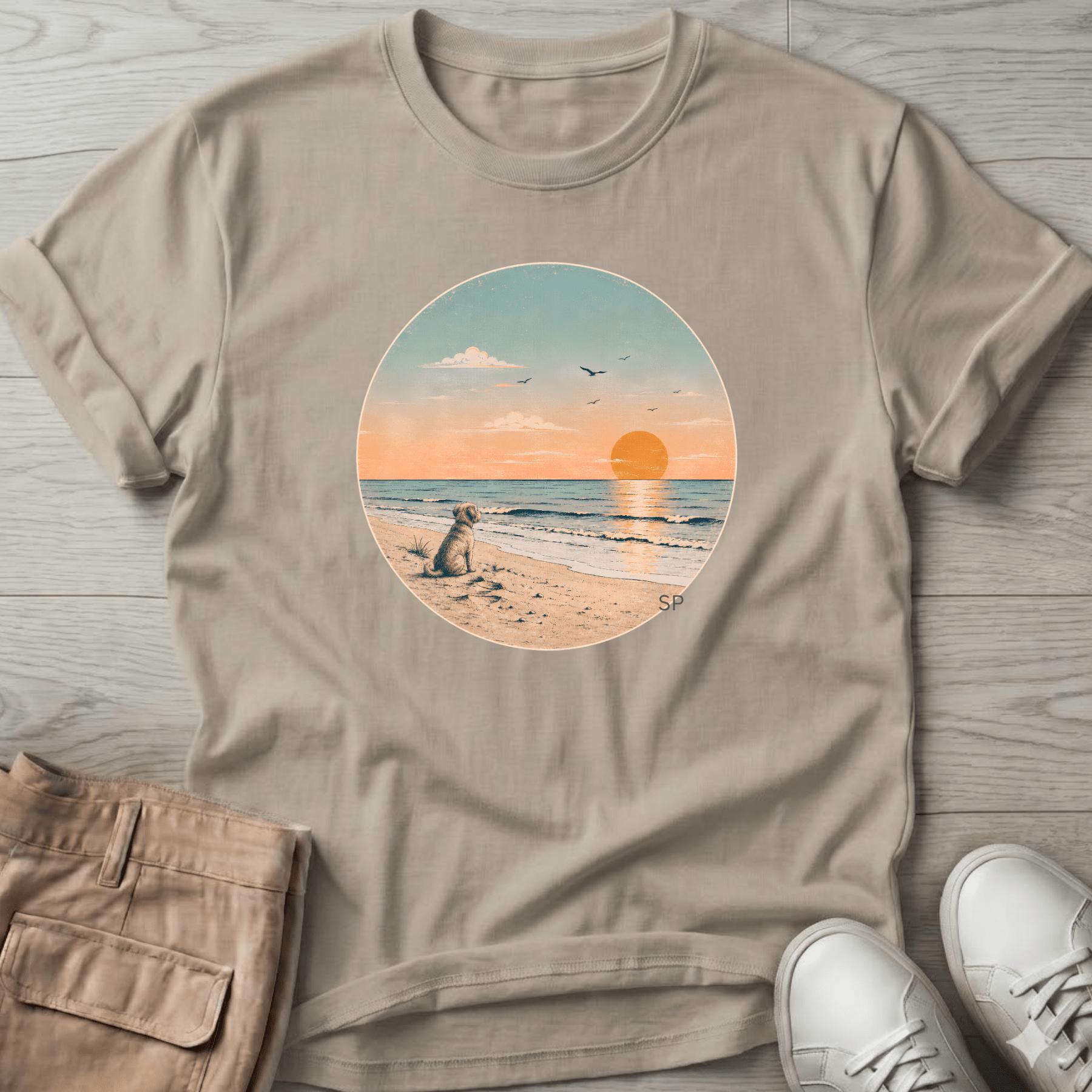 Sunset & Dog T-Shirt