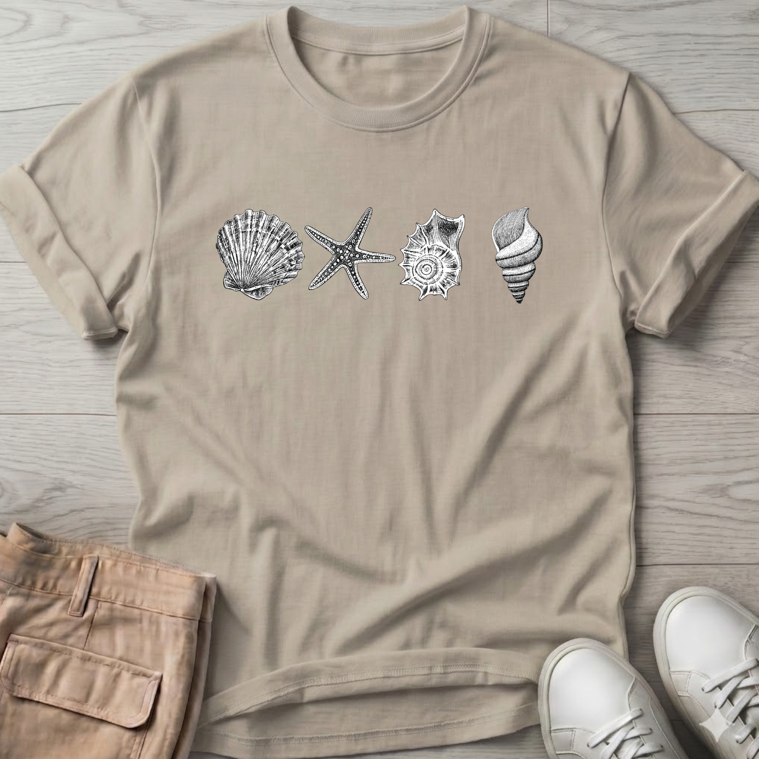 4 Seashells T-Shirt
