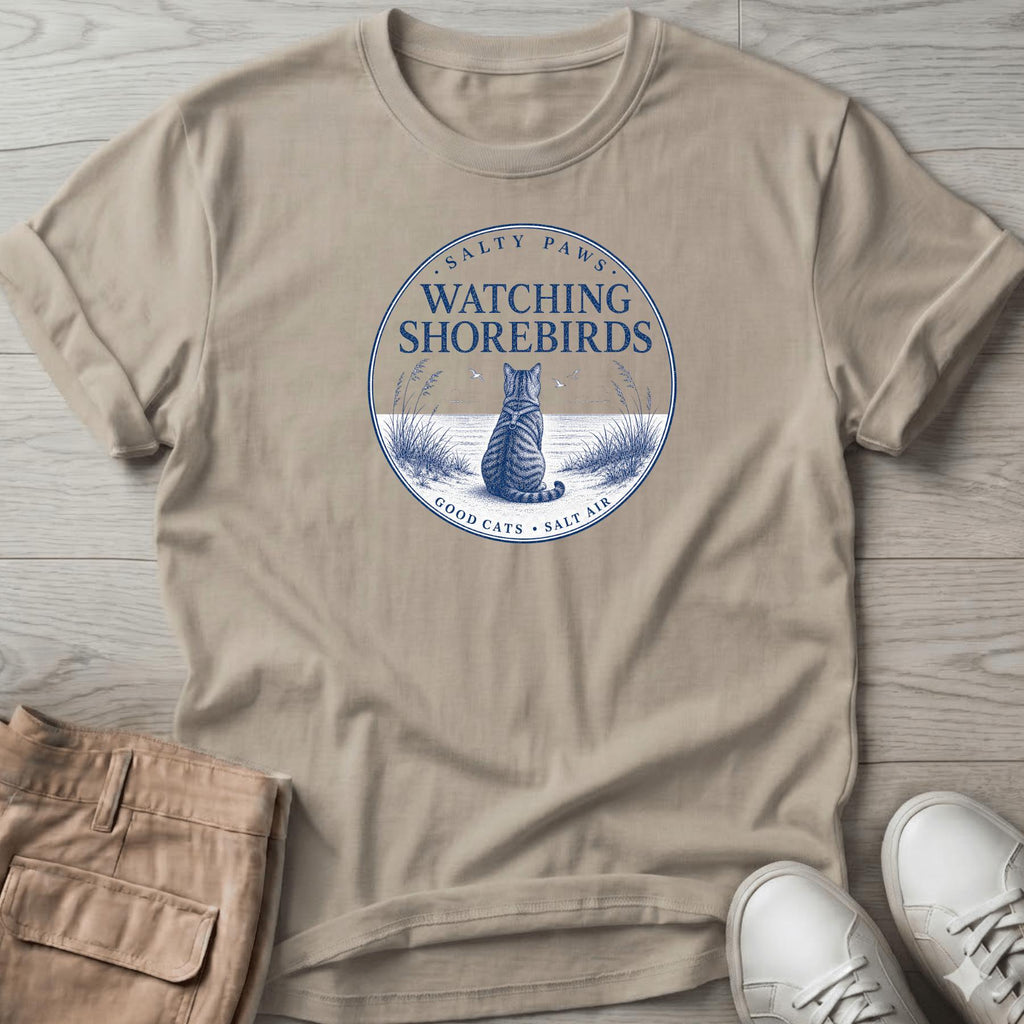 Birdwatcher Cat T-Shirt