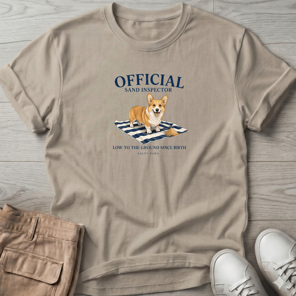 Official Sand Inspector Corgi T-Shirt