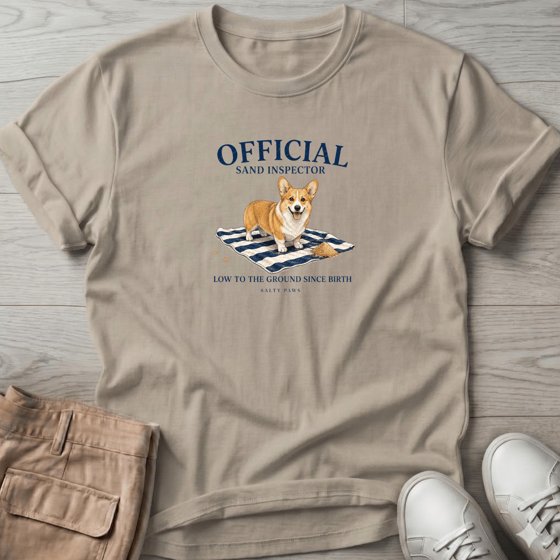 Official Sand Inspector Corgi T-Shirt