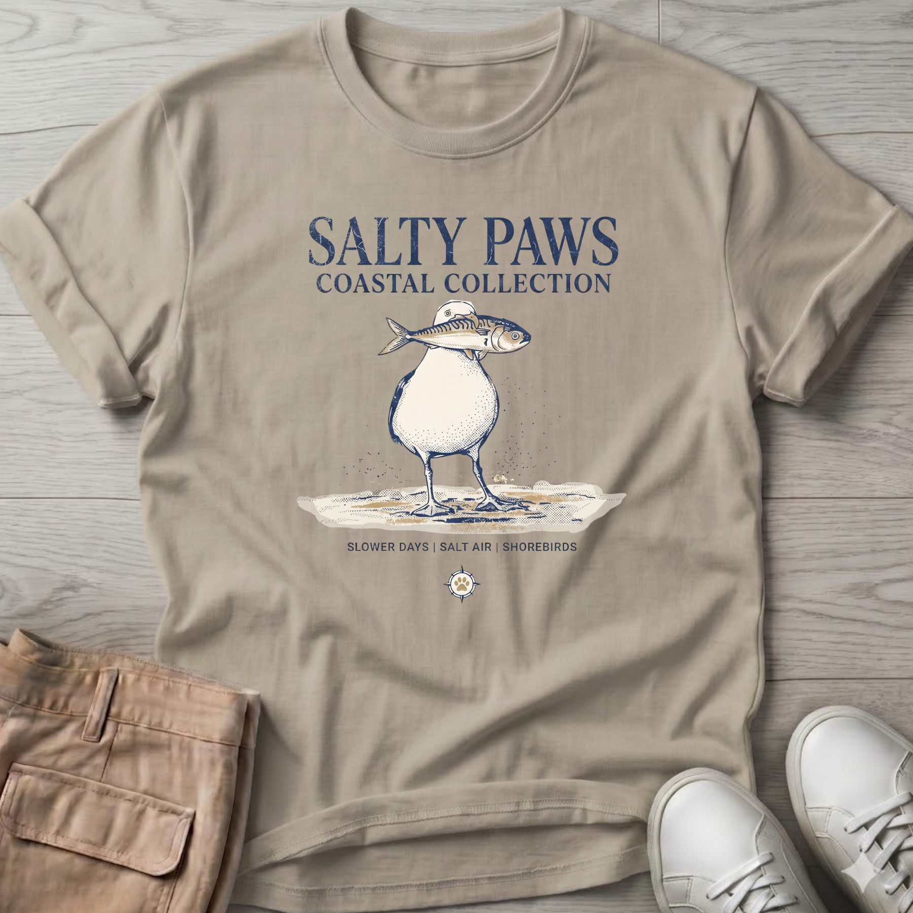 Sea Gull & Fish T-Shirt