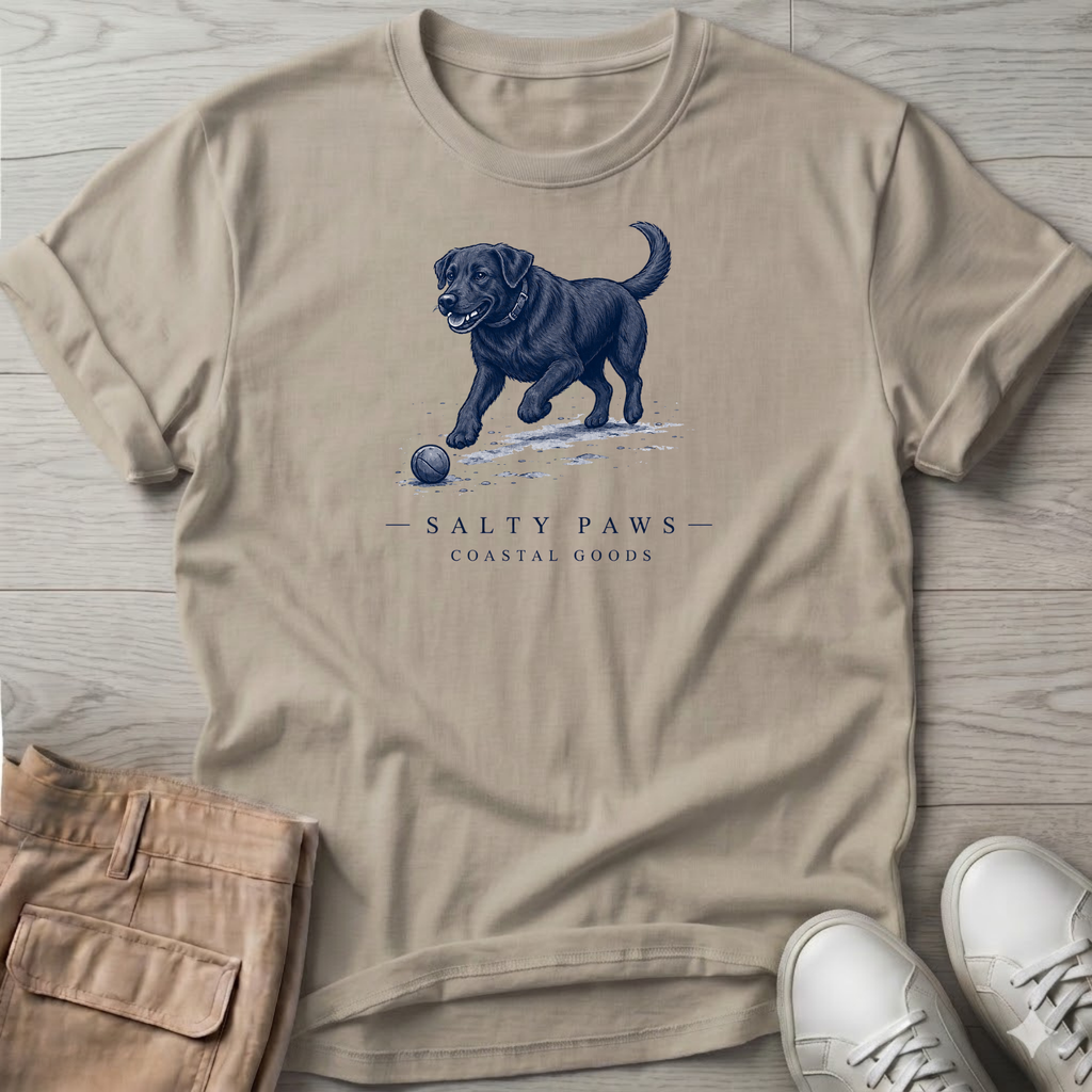 Black Labrador Ball T-Shirt