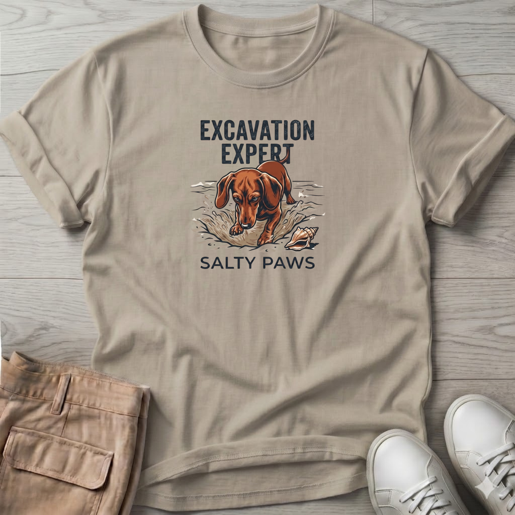 Excavation Dachshund Dog T-Shirt\