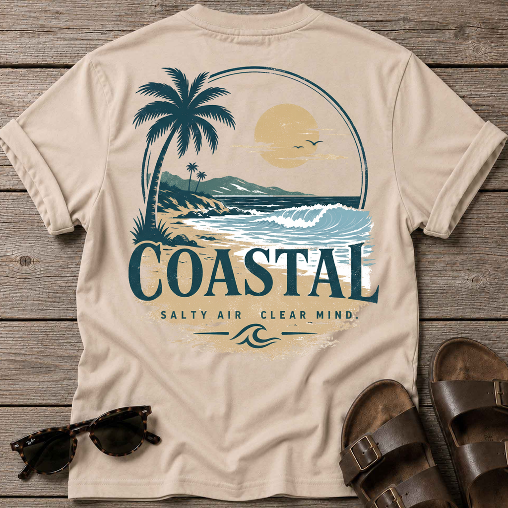 Coastal Salt Air Back T-Shirt