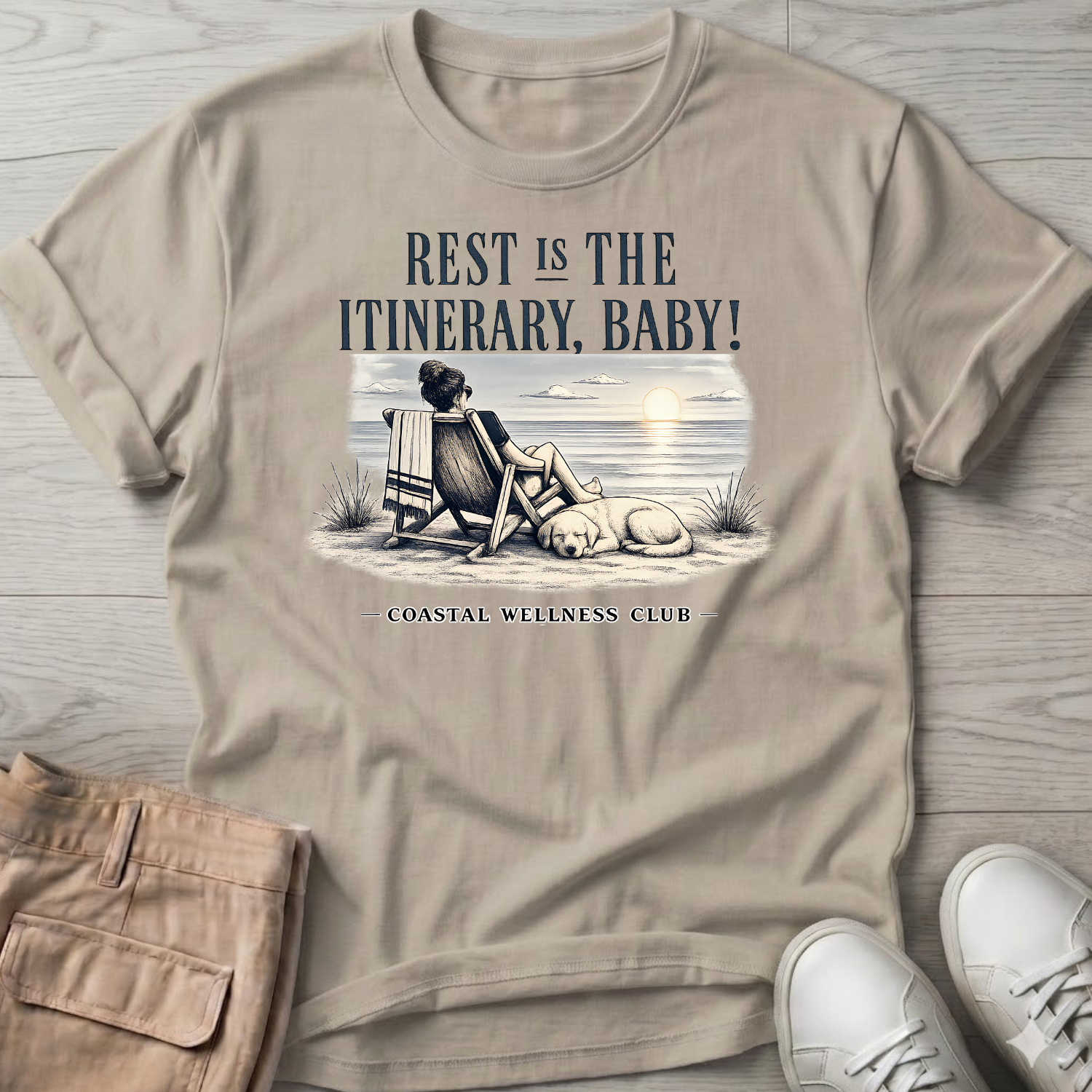 Rest IS the Itinerary Baby! Club T-Shirt
