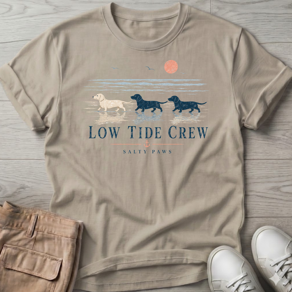 Low Tide Crew Dachshund Dog T-Shirt