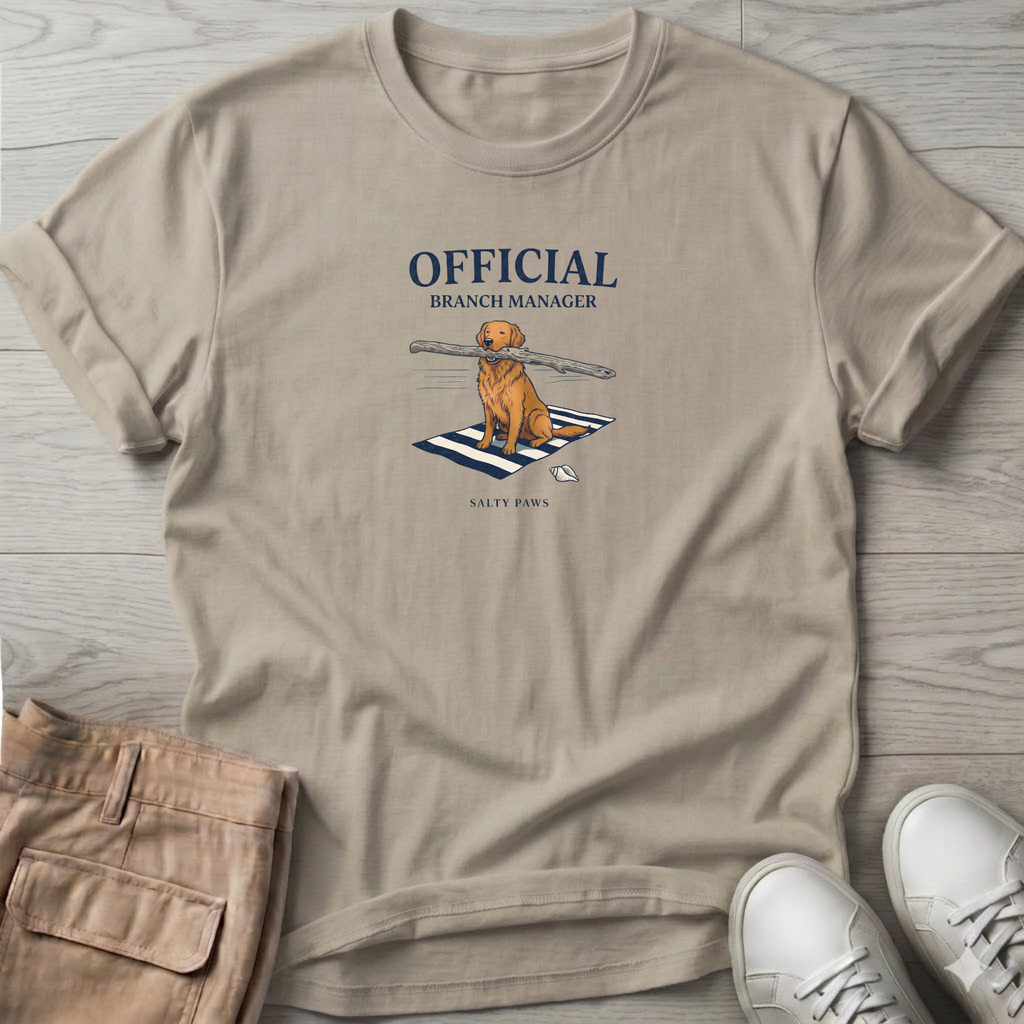 Official Branch Manager Golden Retriever T-Shirt
