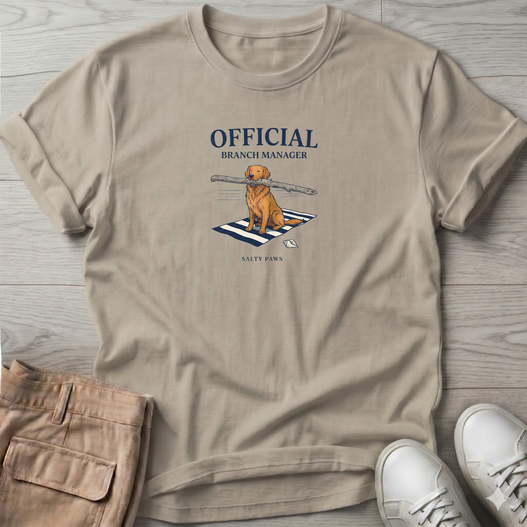 Official Branch Manager Golden Retriever T-Shirt
