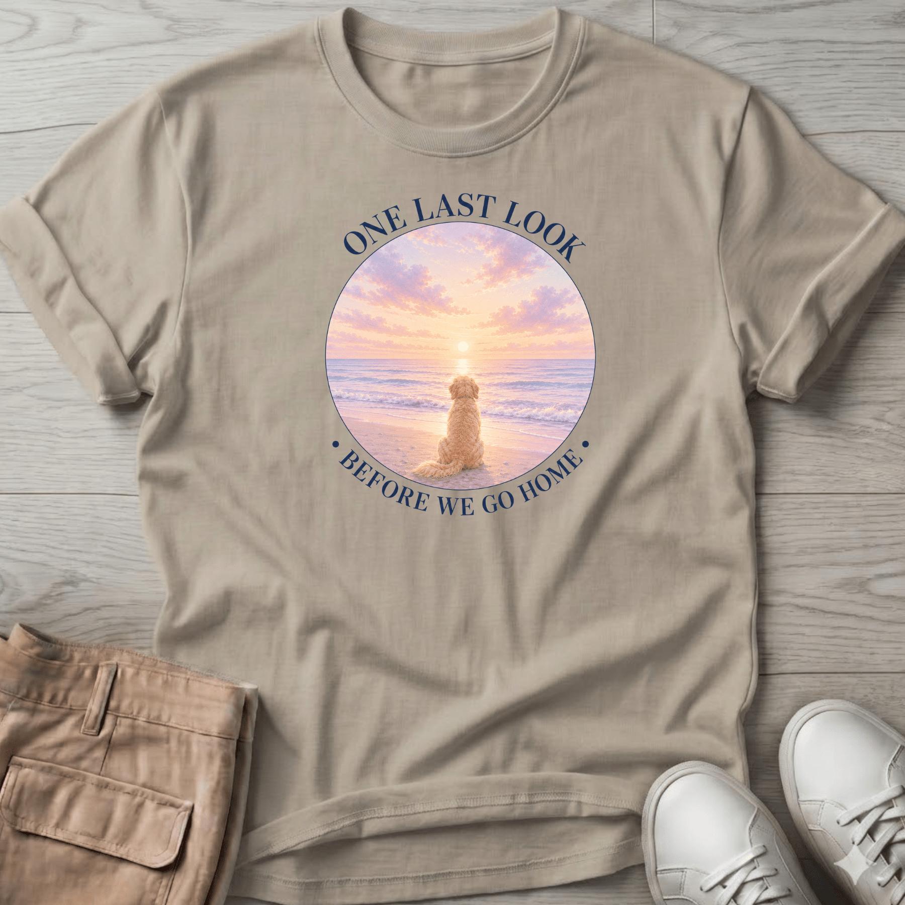 One Last Look Golden Navy T-Shirt