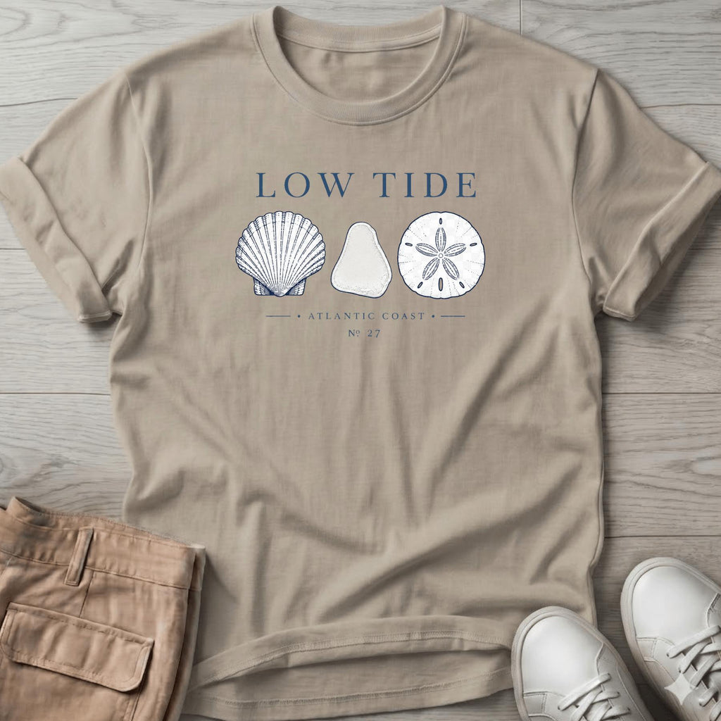 Scallop Beach Glass Sand Dollar Tee