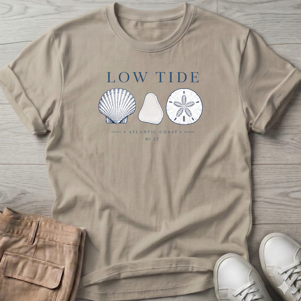 Scallop Beach Glass Sand Dollar Tee