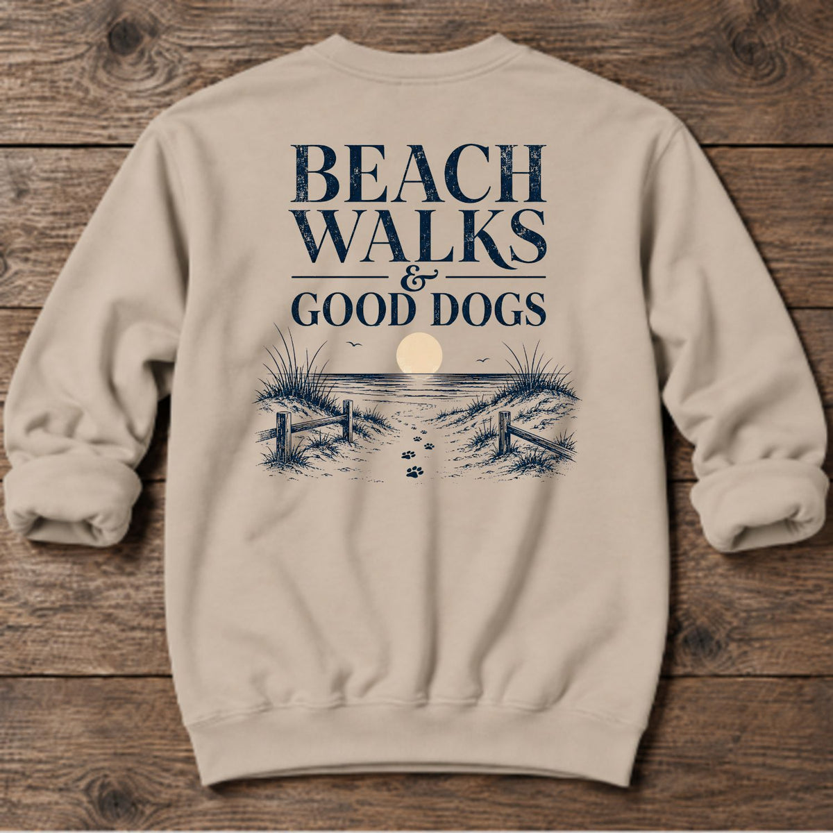 Beach Walks Good Dog - Midweight Sweatshirt