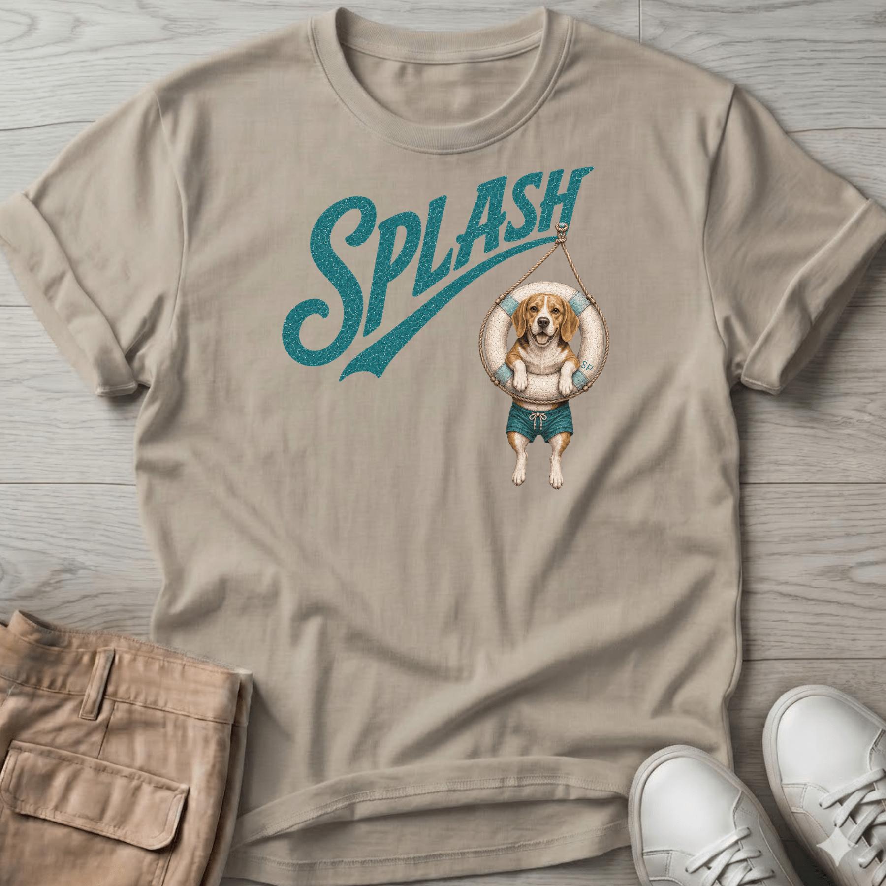 Splash Beagle Tube T-Shirt Vacation
