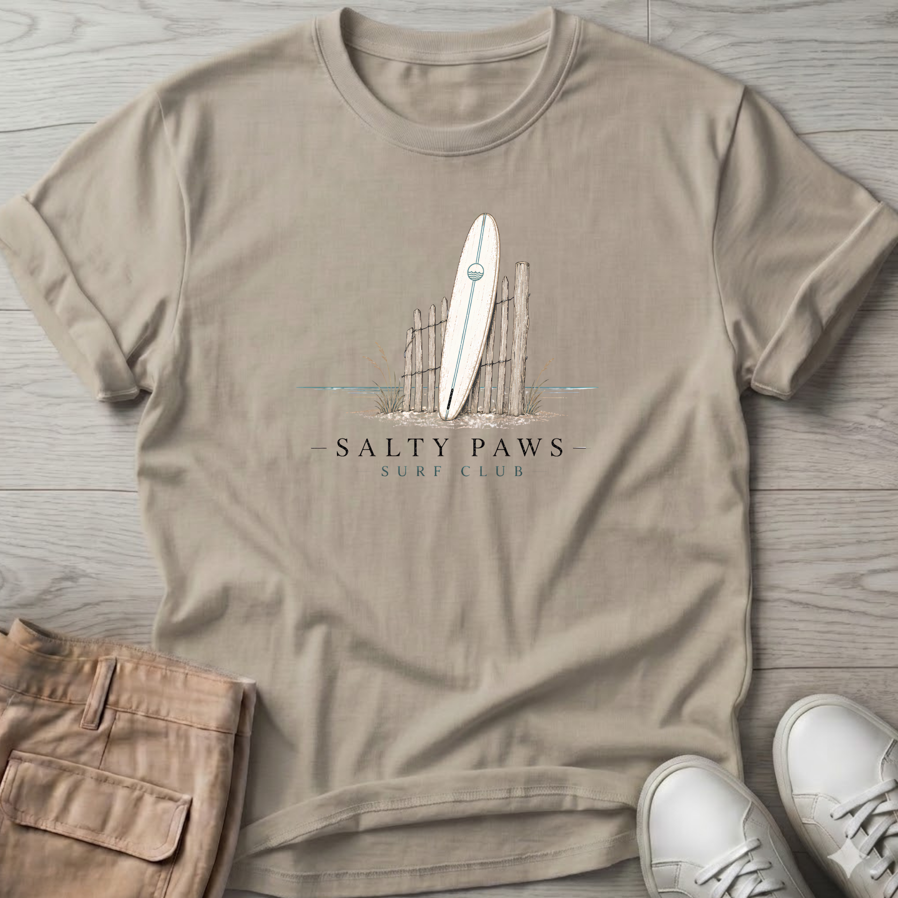 Salty Paws Surf Club T-Shirt