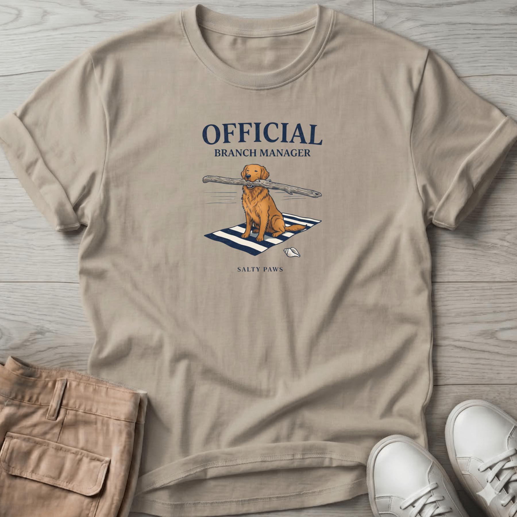 Official Branch Manager Golden Retriever T-Shirt