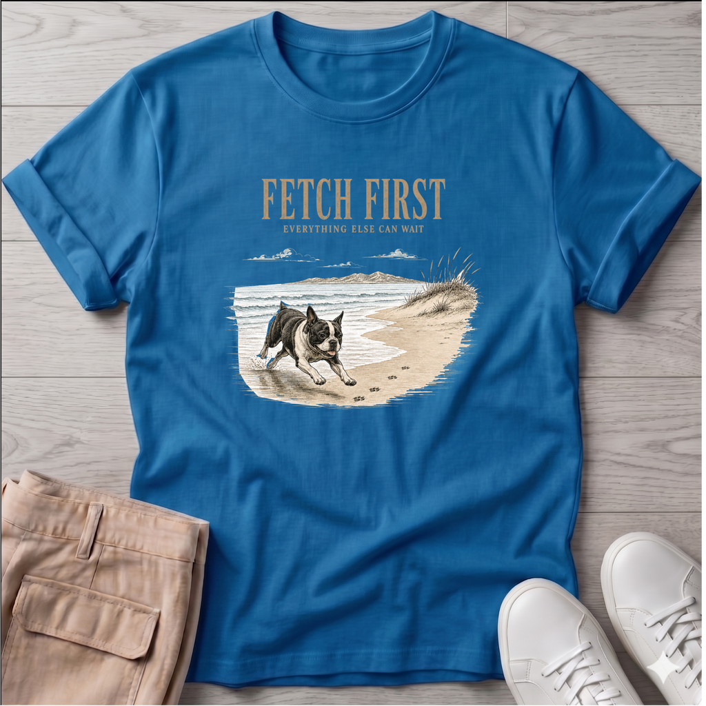 Frenchie Fetch First T-Shirt