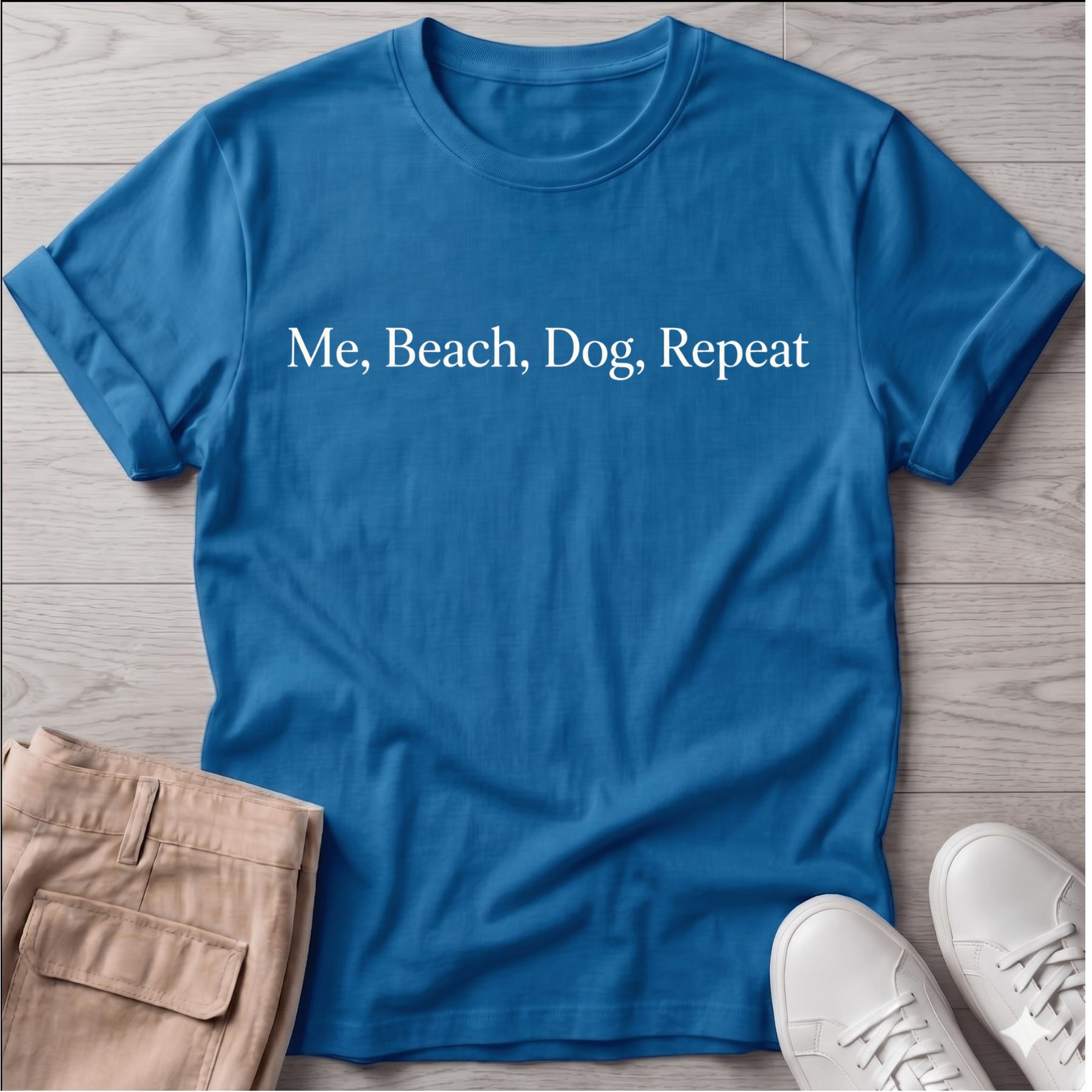 Me Beach Dog Repeat T-Shirt Vacation