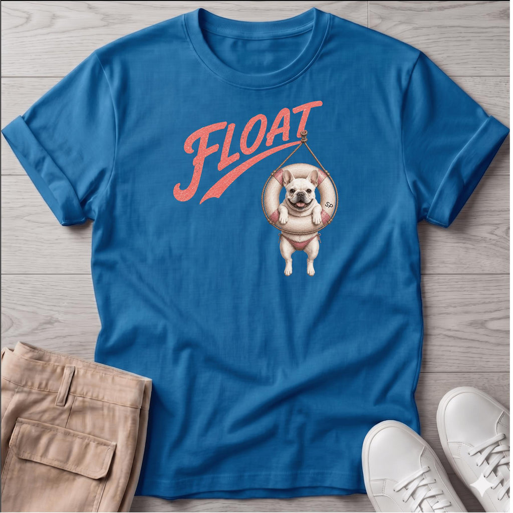 Float Frenchie Tube T-Shirt Vacation
