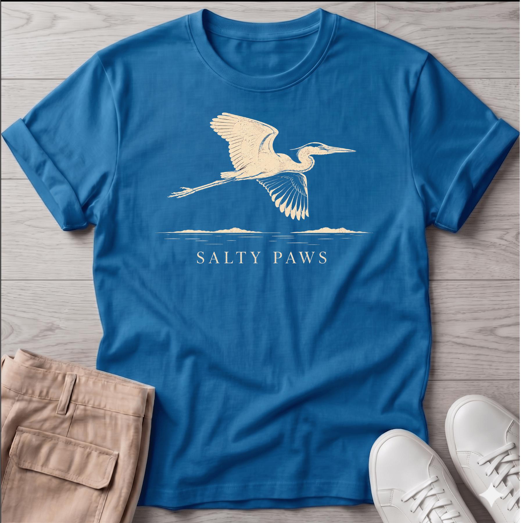 Great Heron Flight T-shirt (front)