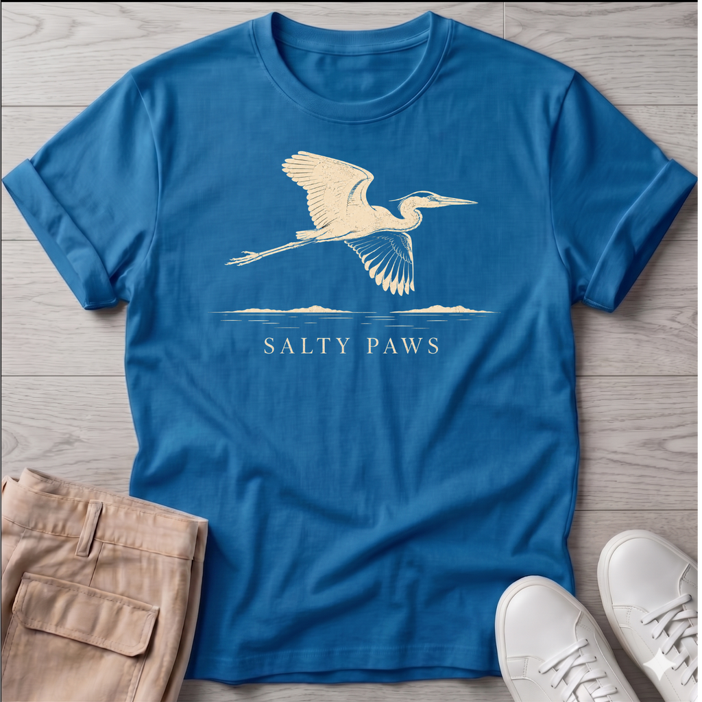 Great Heron Flight T-shirt (front)
