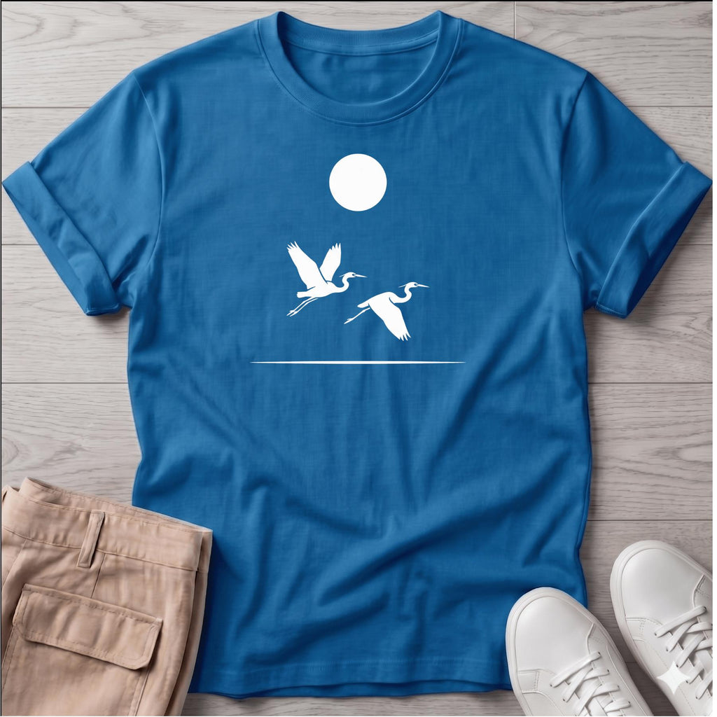 2 Herons in Flight Tee