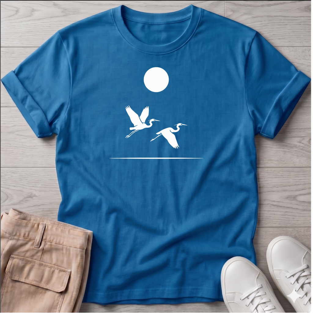 2 Herons in Flight Tee
