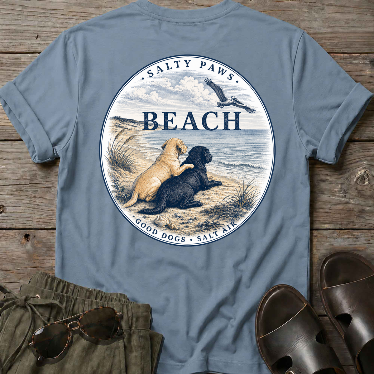 BEACH Pelican Labradors T-Shirt
