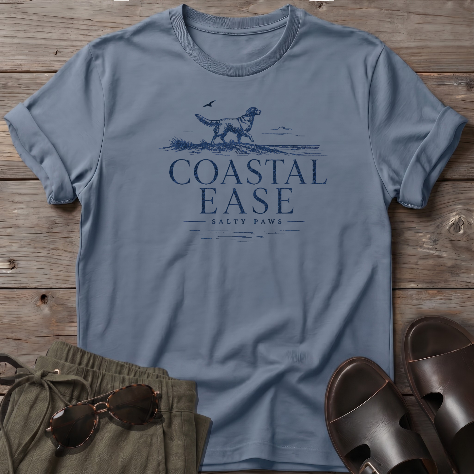 Coastal Ease Dog T-Shirt