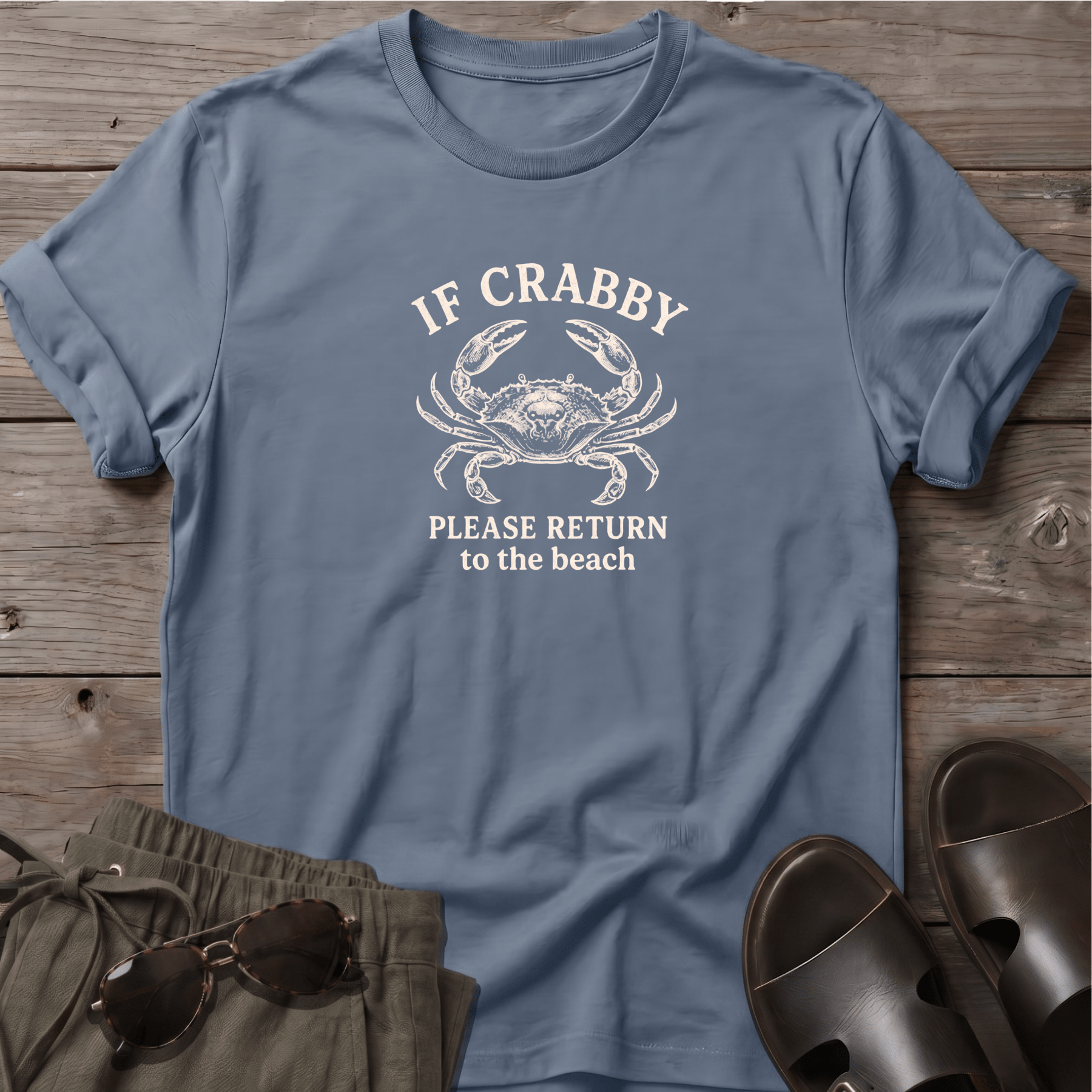 If Crabby Return Beach T-Shirt