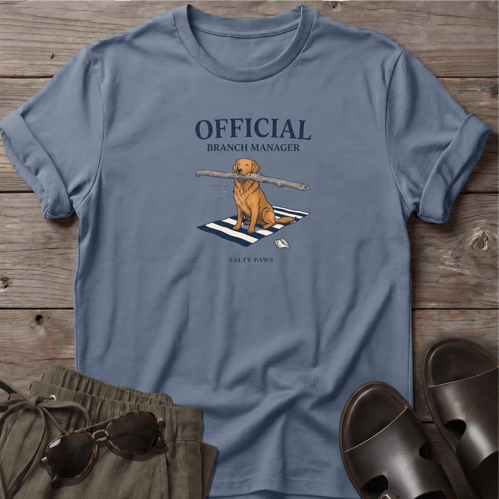 Official Branch Manager Golden Retriever T-Shirt