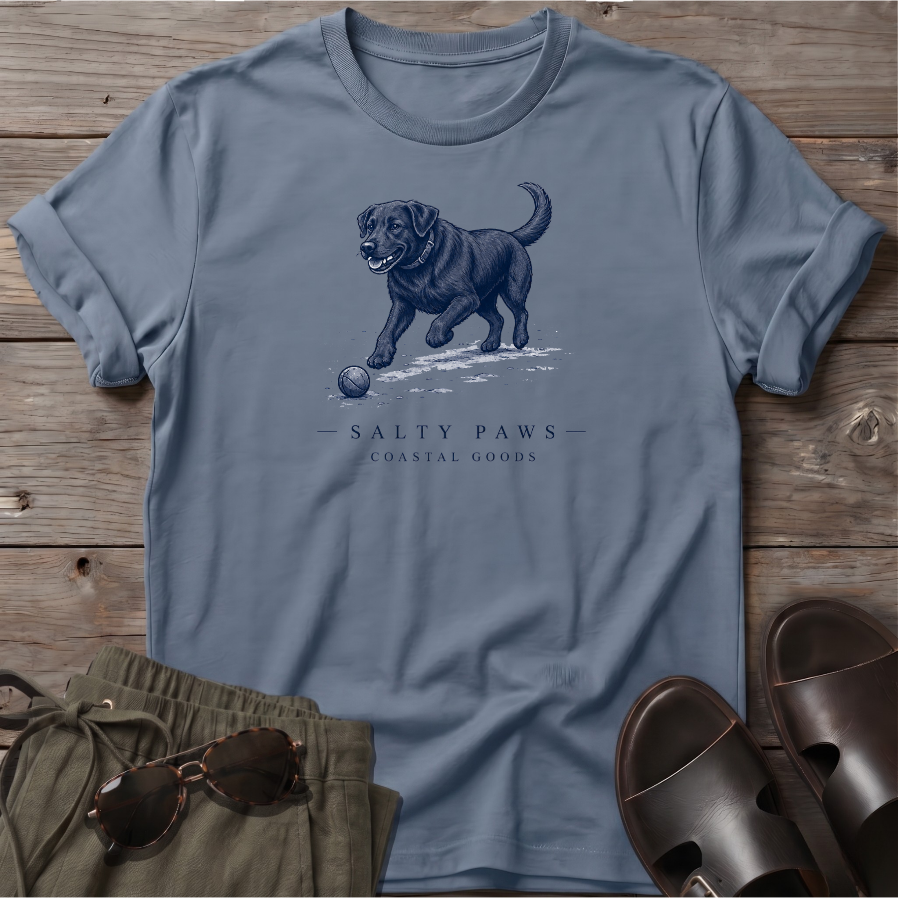 Black Labrador Ball T-Shirt