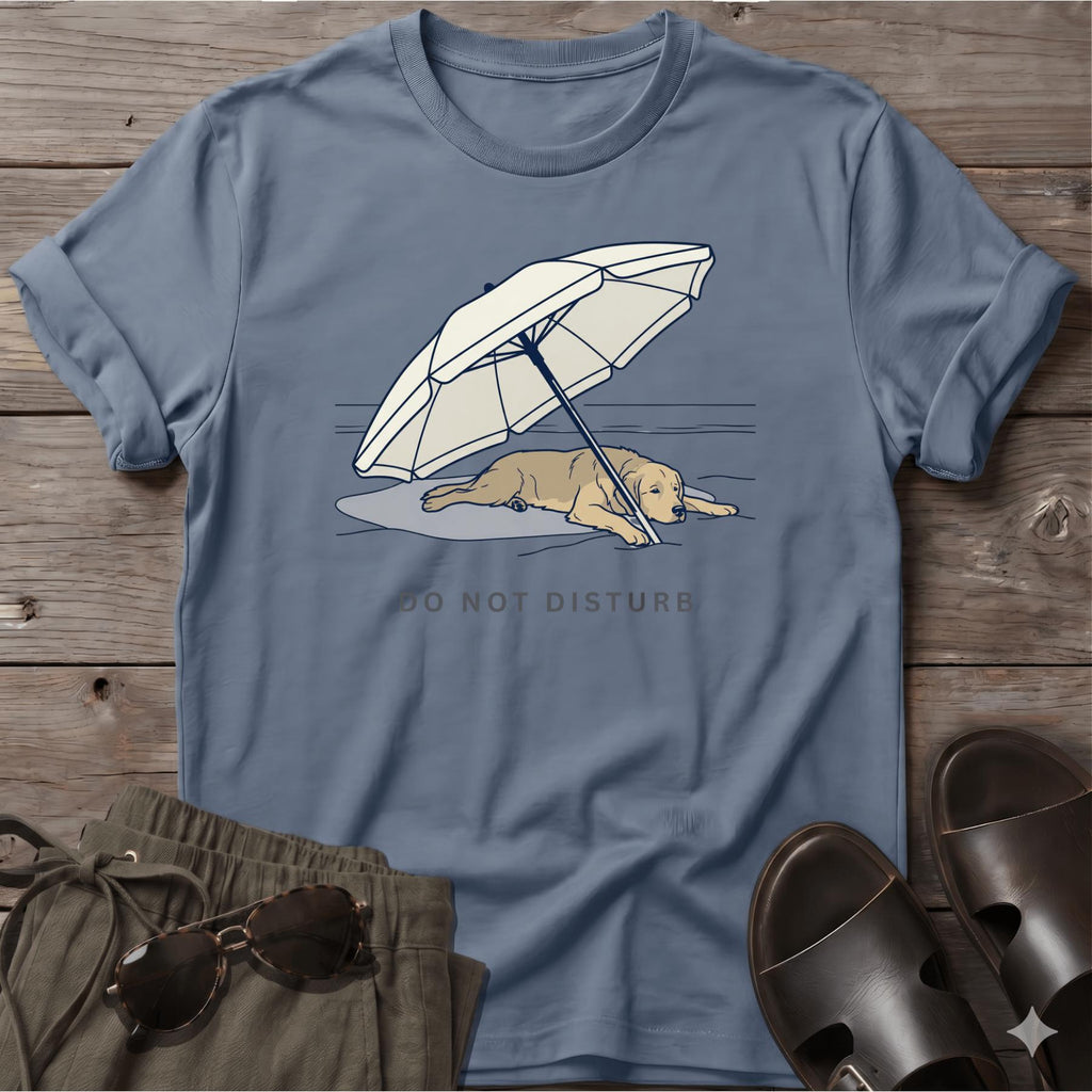 Golden Retriever NOT DISTURB T-Shirt - dog lover coastal t-shirt, Salty Paws