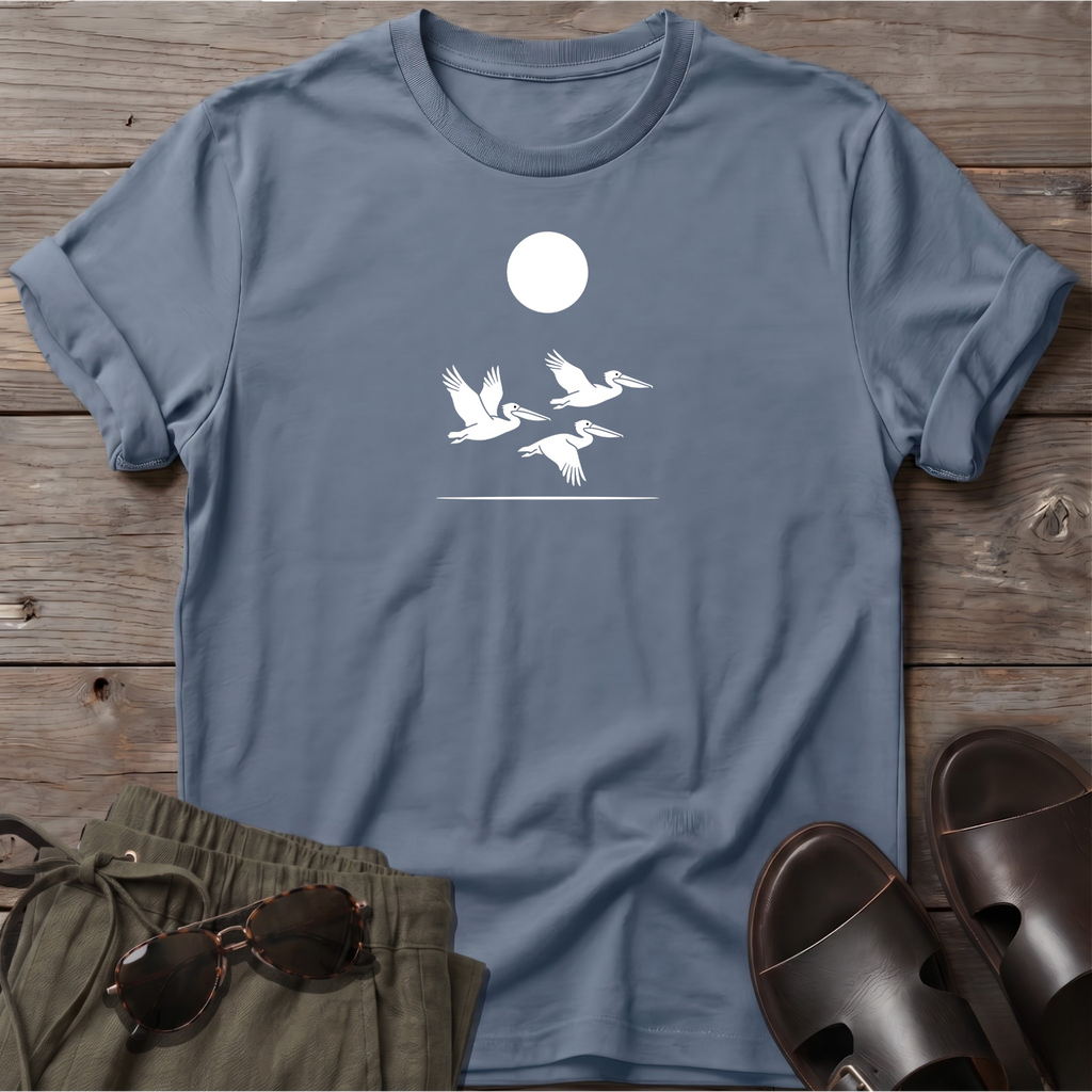 3 pelicans Salty Paws Tee