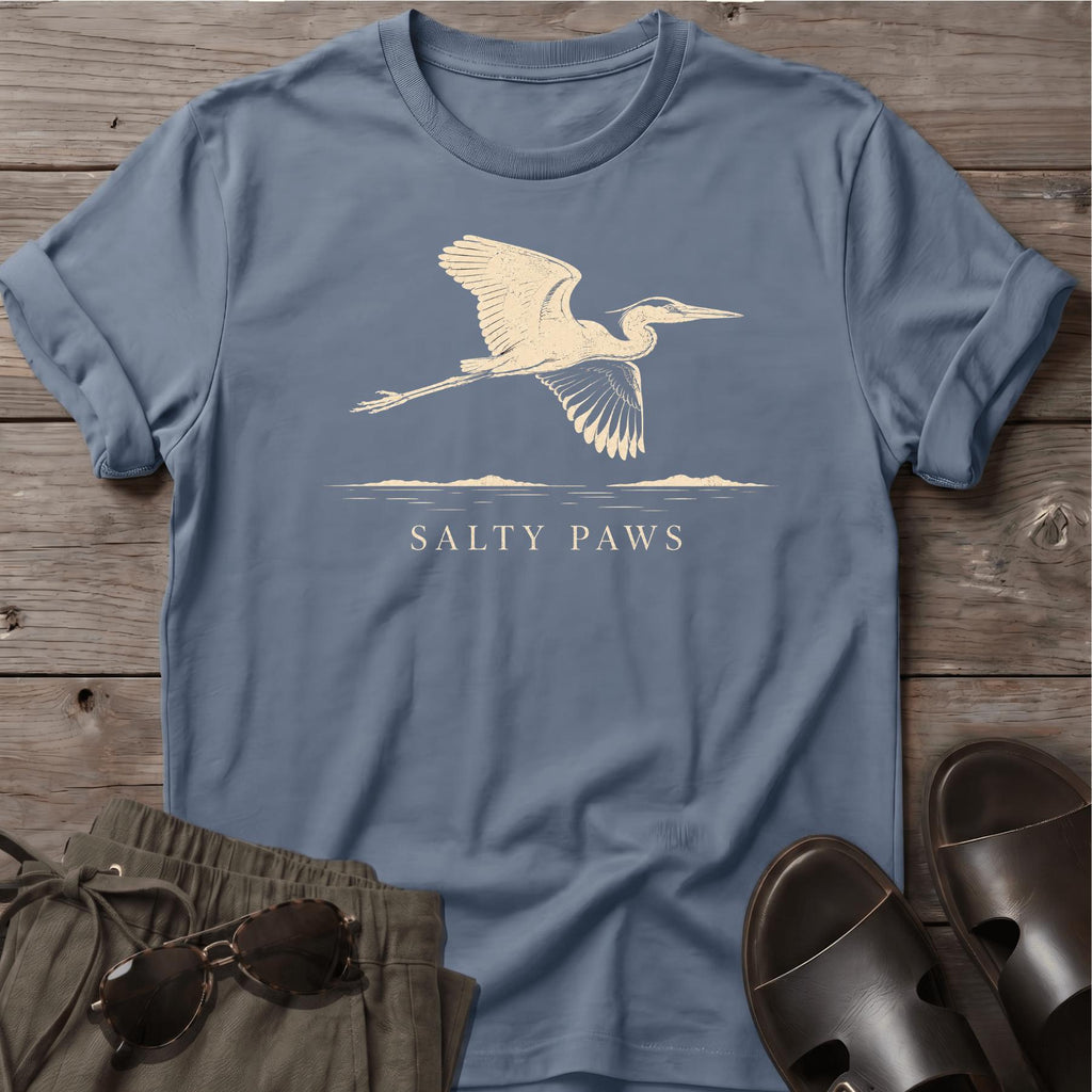 Great Heron Flight T-shirt (front)